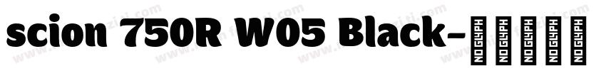 scion 750R W05 Black字体转换